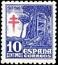 Spain 1947 Pro Tuberculous 10 CTS Blue Edifil 1018. 1018. Uploaded by susofe